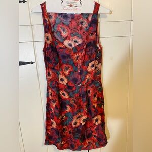 Kimchi Blue Mini Dress with Sweetheart Neckline and Buttons 2/3 down left side